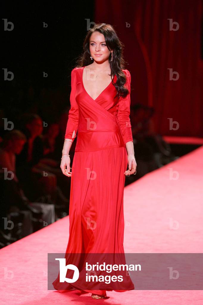 lindsay lohan red dress Exclusive