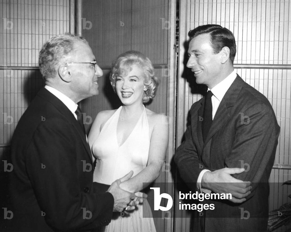 Photo Vintage 1960s – George Cukor Avec Marilyn Monroe & Yves Montand