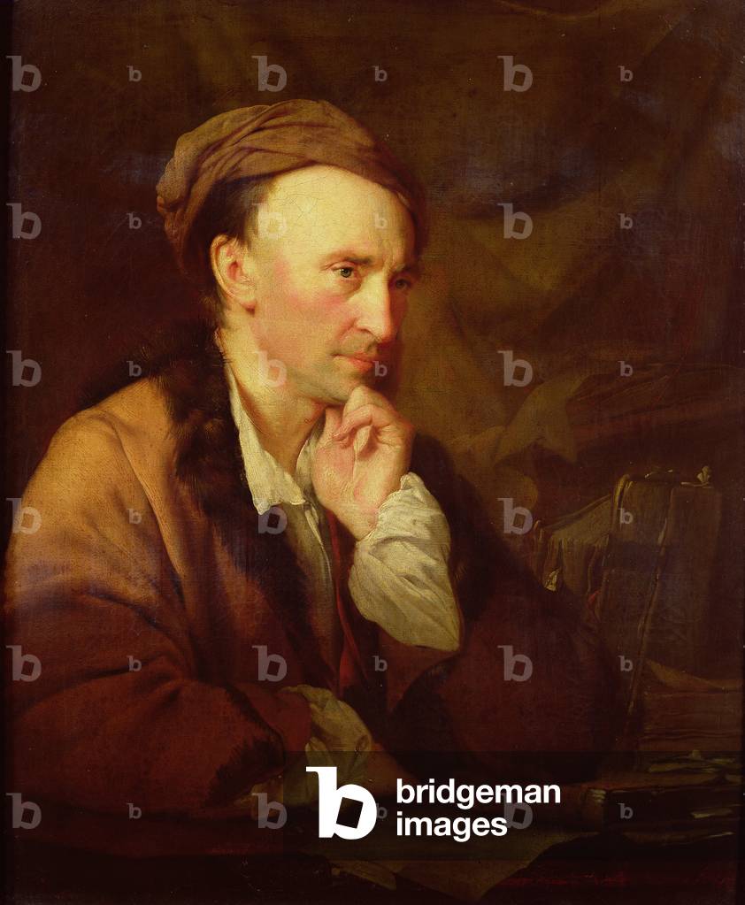 Portrait of Alexander Pope (1688-1744) English poet (oil on canvas)