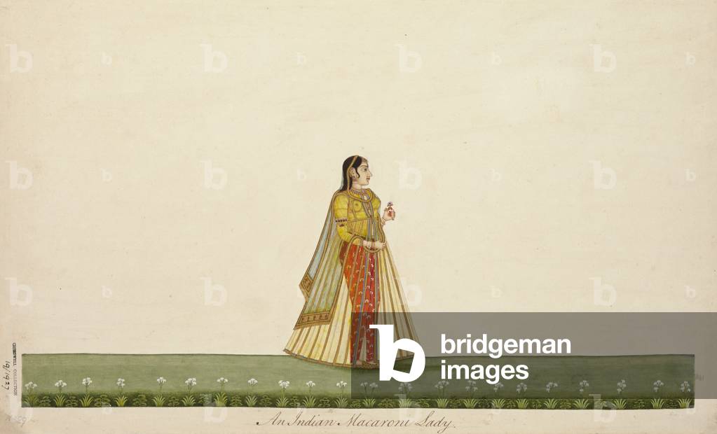 An Indian Macaroni Lady, 1800-10 (w/c on paper)