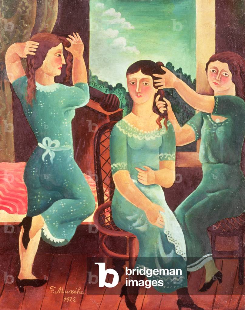 Immagine di Dipinto "Tre ragazze" di Frantisek Muzika
