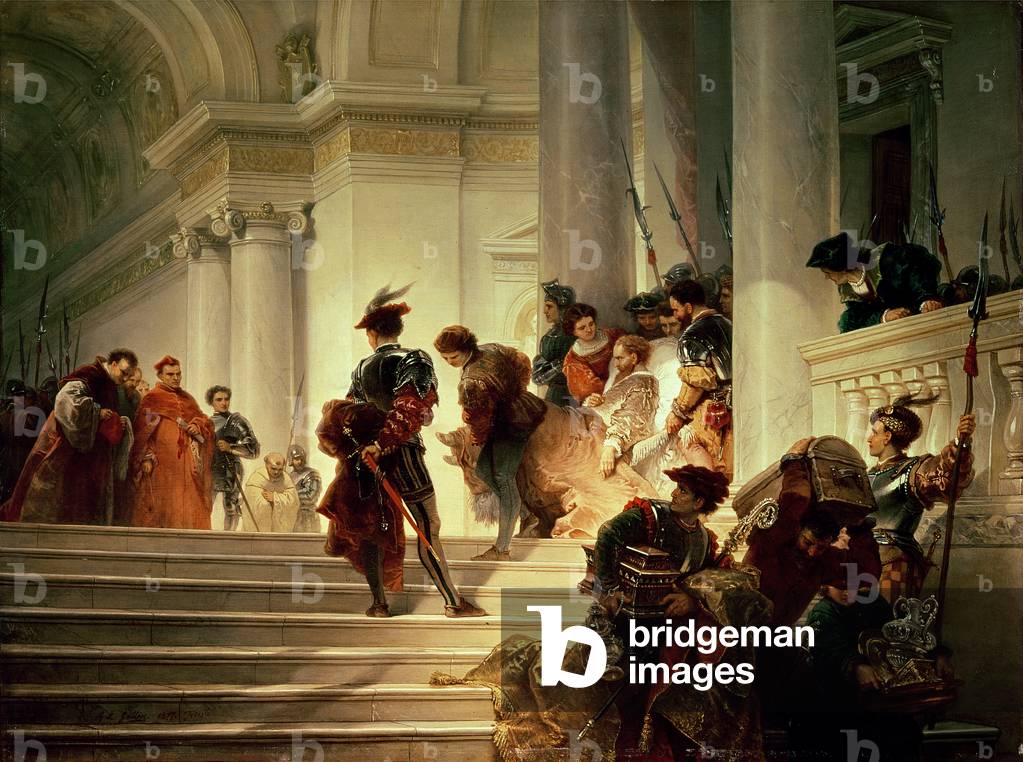 Cesare Borgia leaving the Vatican