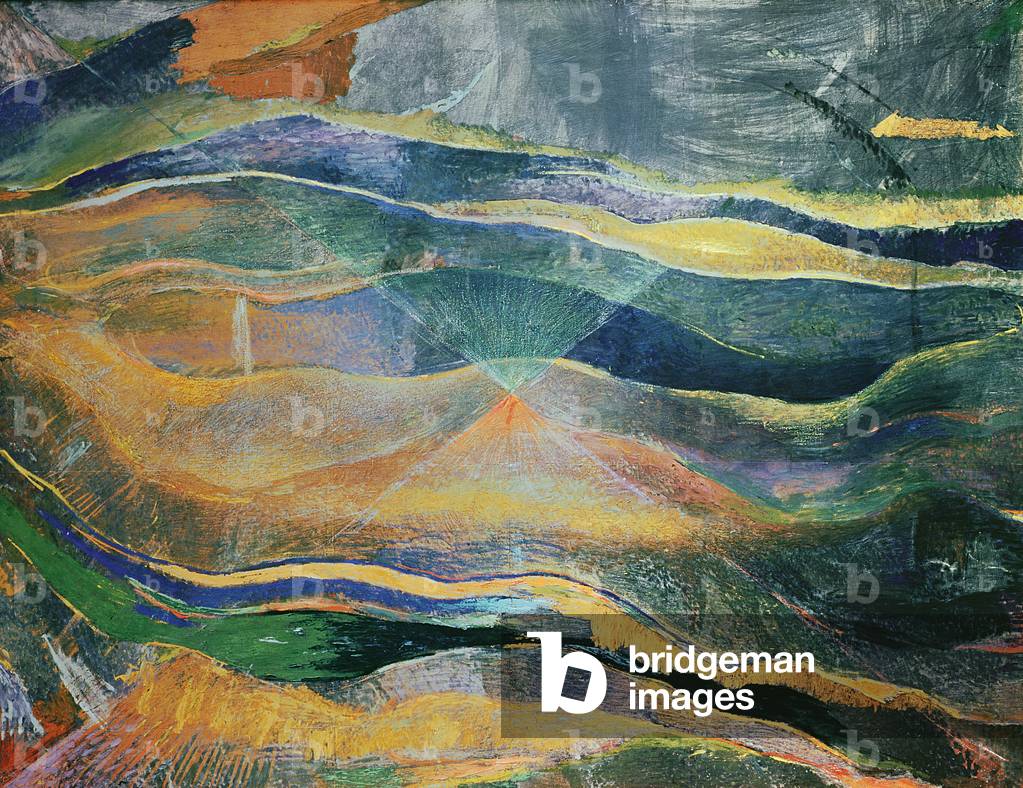 Incidents of Colours and Plains (tempera and pencil on paper)