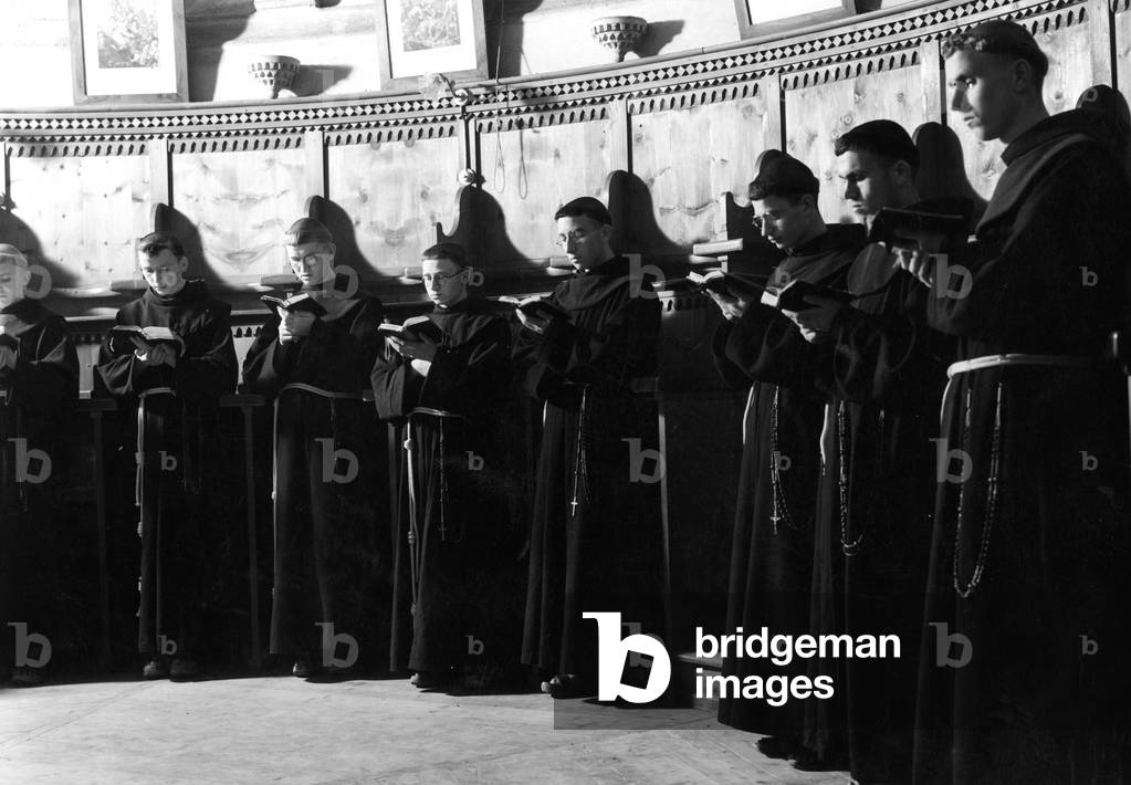 monks at prayer, 1964