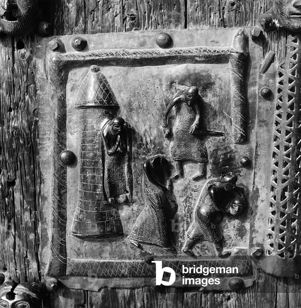 Panel from the Bronze Doors of St. Zeno in Verona, with Stories of St. Zeno