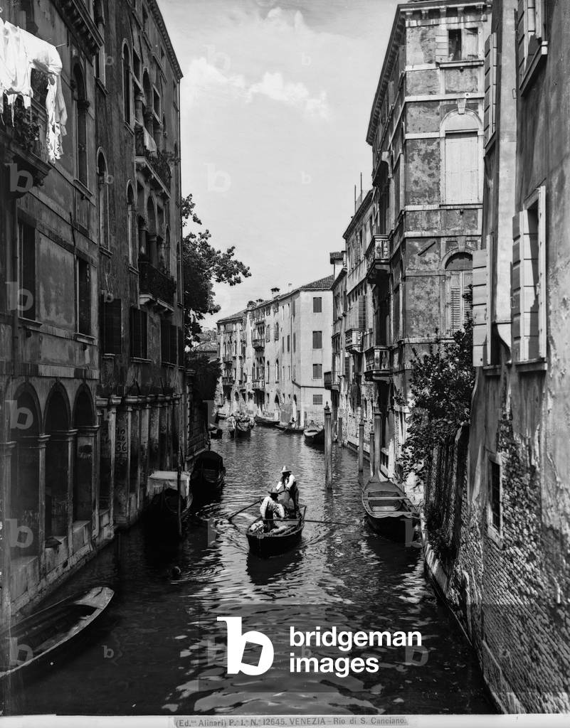 Houses on the Rio San Canciano, in Venice, Veneto