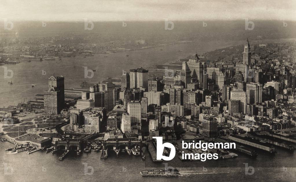 View of the Southern point of Manhattan, New York