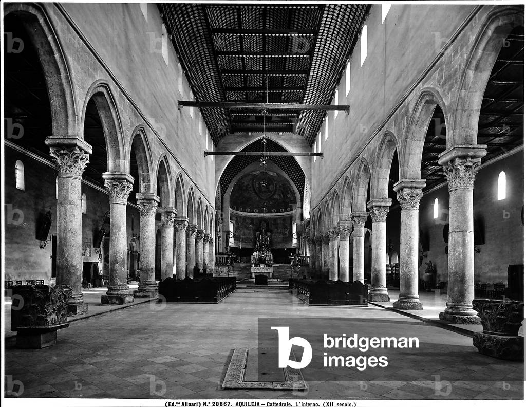 Interior of the Cathedral of Aquileia.