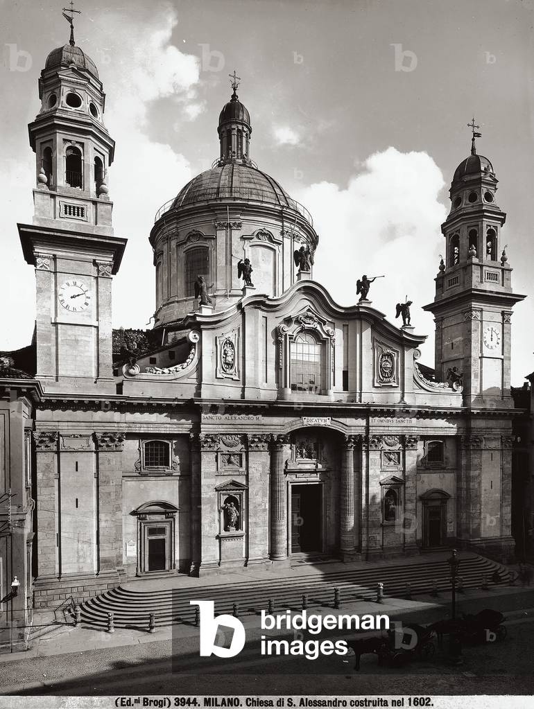 Facade, Church of Saint Alexander in Milan