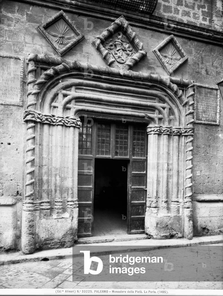 Portal of the convent of the Pietà in Palermo