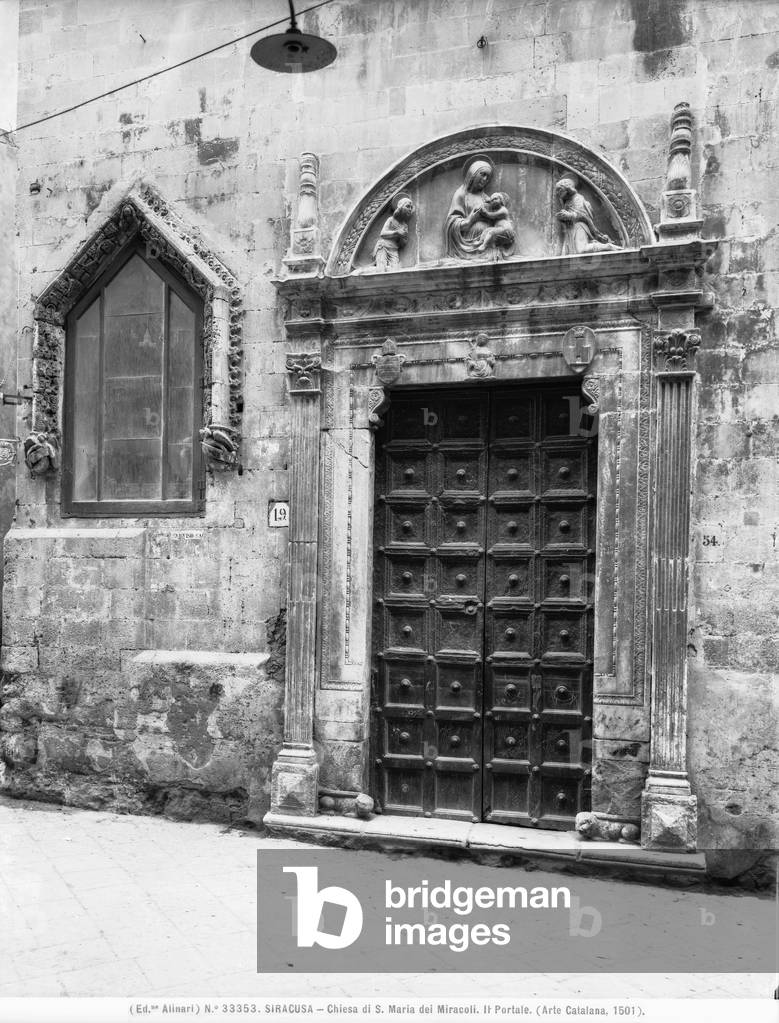 Portal of the church of Santa Maria dei Miracoli, Syracuse