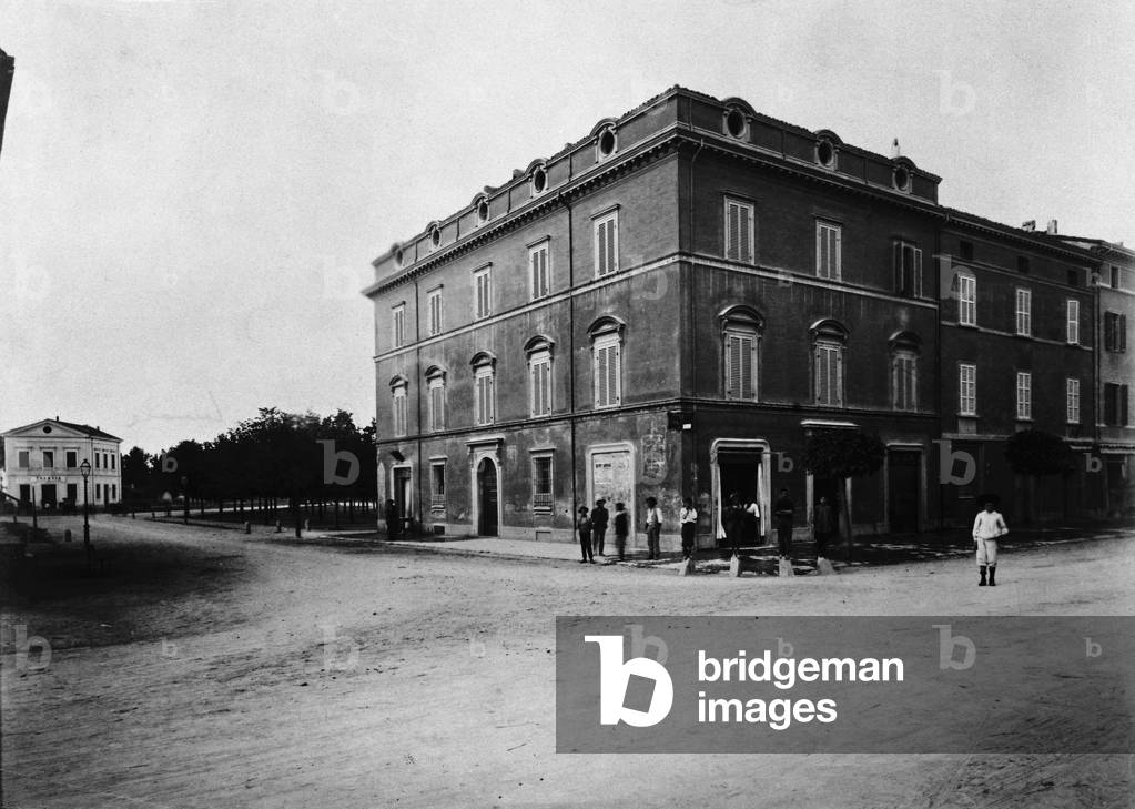 View of an ancient palace of Imola: photographic reproduction of 1963