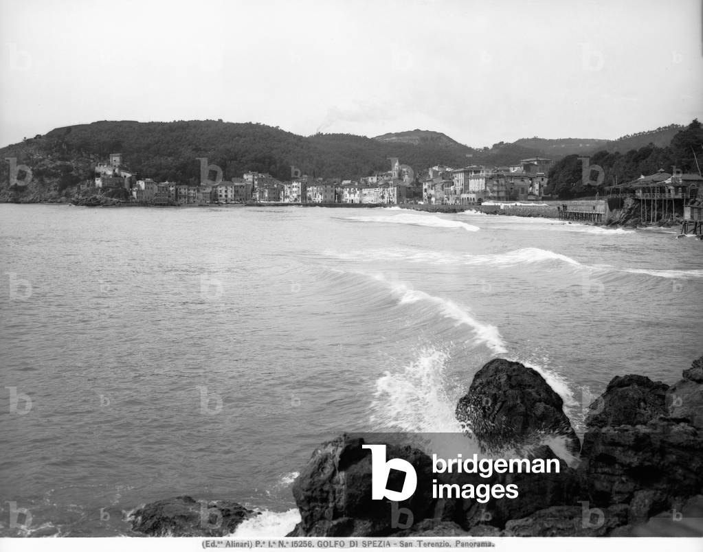 Panoramic view of San Terenzio, in the province of La Spezia