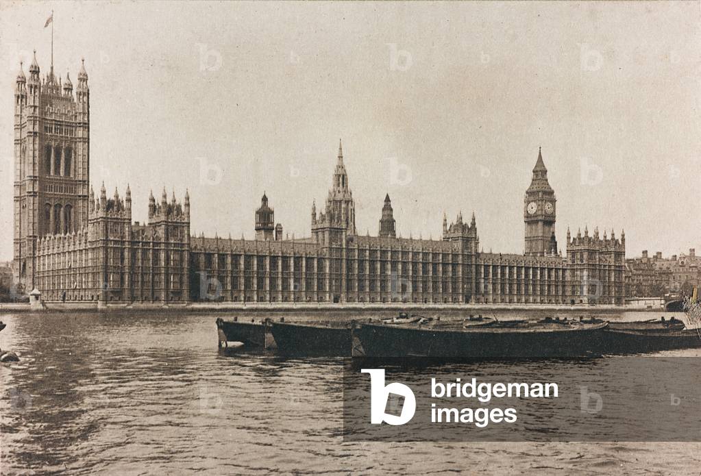 View of Parliament and Big Ben in London