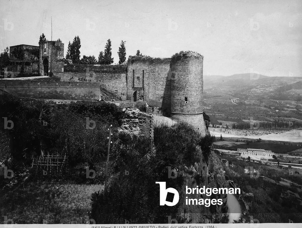 The ruins of Fortress of Orvieto.
