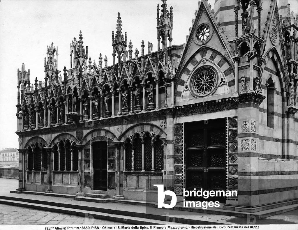 Western side of the Church of Santa Maria della Spina, Pisa.