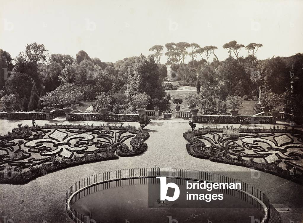 View of the park of Villa Doria Pamphilj, Rome