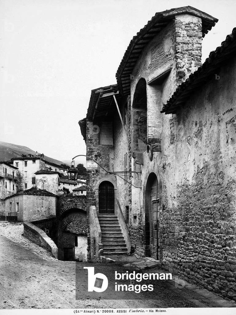 View of Via Moiano, Assisi