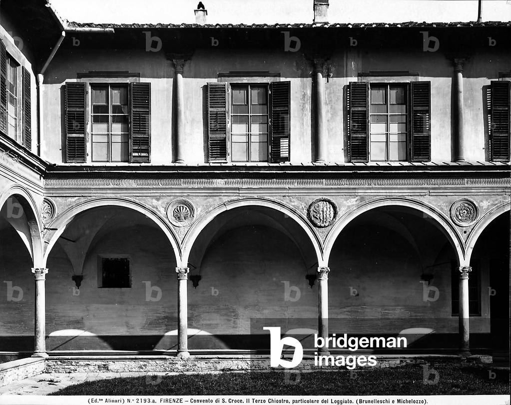Detail of the Third Cloister of the Basilica of S. Croce, Florence