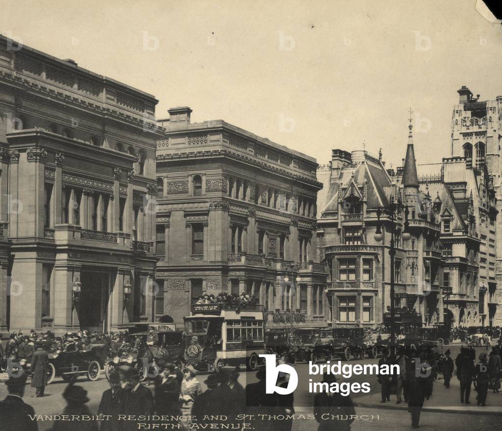 Vanderbilt Residence and Saint Thomas Church, Fifth Avenue, New York