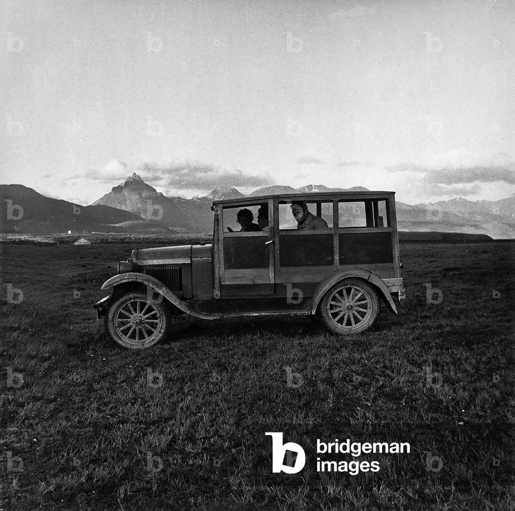 A car seen on an Argentine planeland