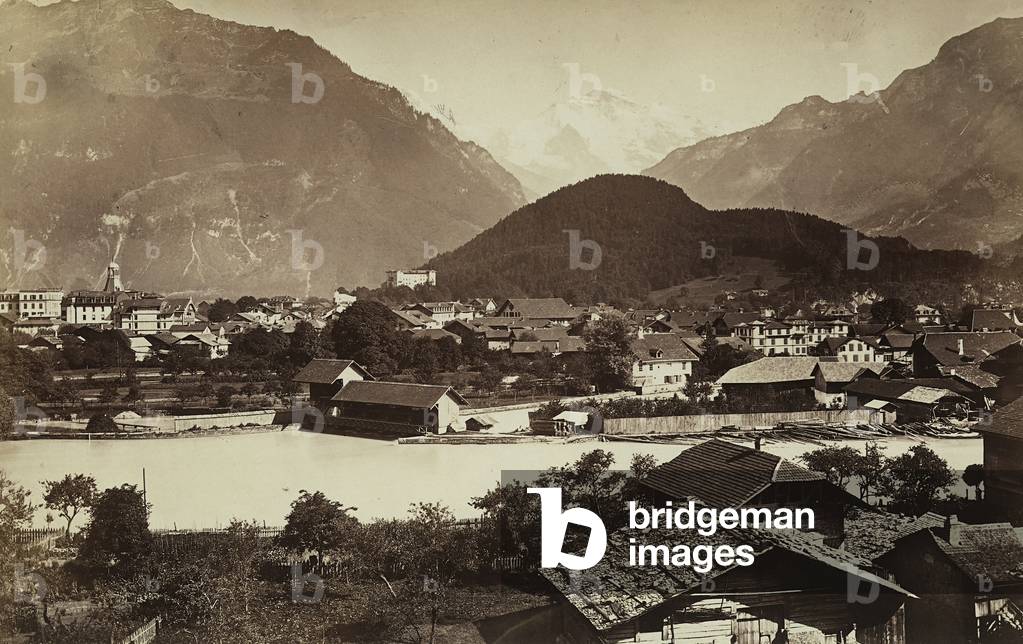 The village of Interlaken, Switzerland