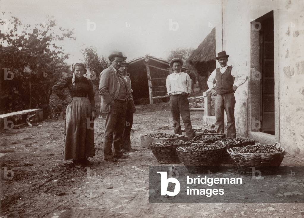 Country family in Massa, 1901 (print on double-weight paper)