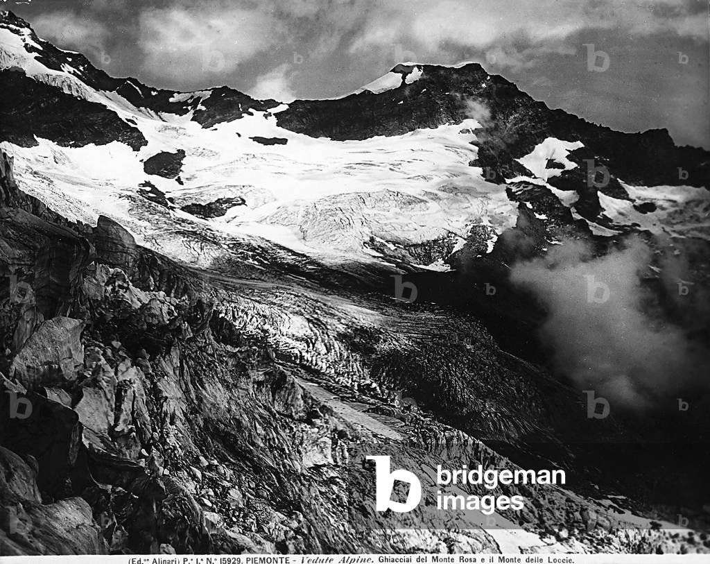 Glaciers of Mount Rosa and Mount delle Loccie