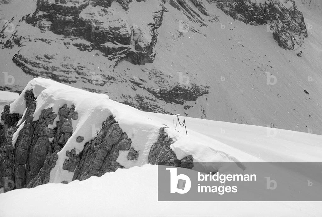 Snowy mountain landscape, Cortina d'Ampezzo