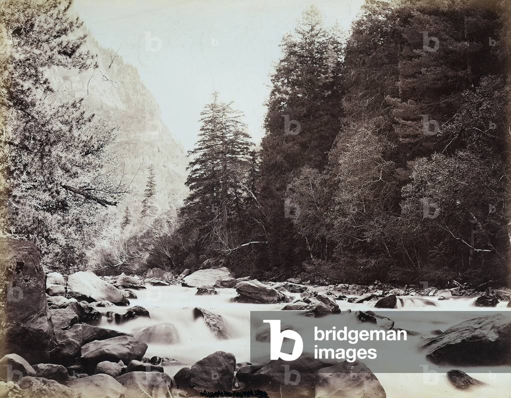 The rapids of the waterfall of Simla (Shimla) in India
