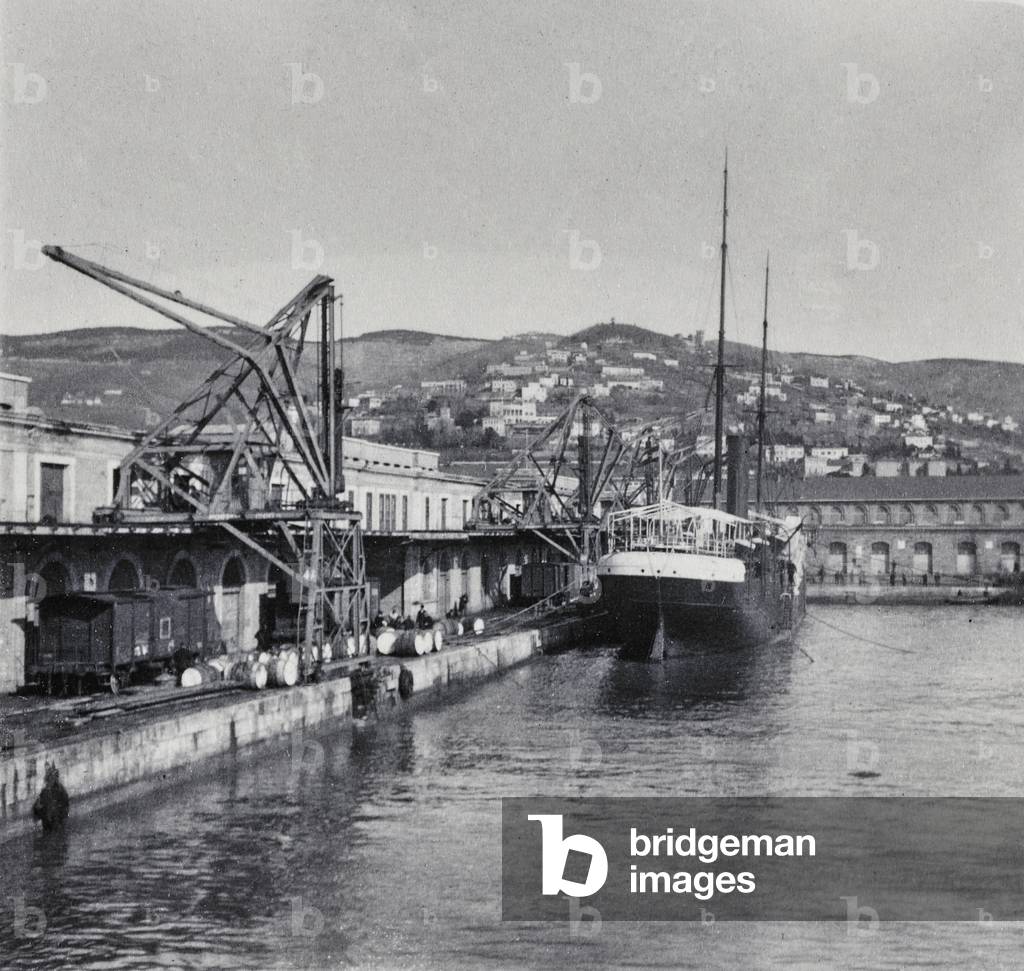 Ship in the port of Trieste