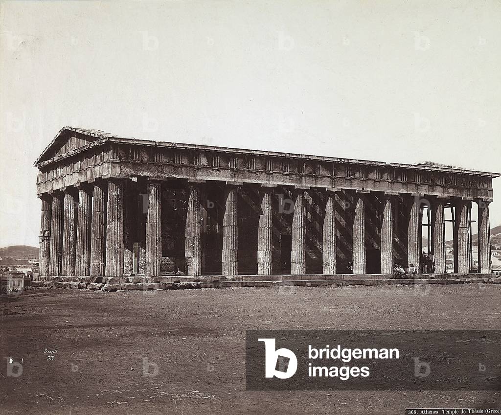 The Temple of Theseus on the Acropolis of Athens