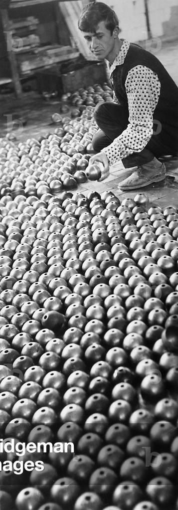 Russian factory worker at work, 1967 (print on double-weight paper)