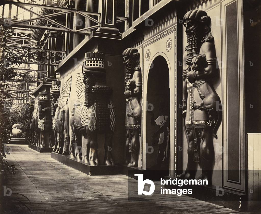 Reproduction of an Egyptian environment insde the Crystal Palace, London