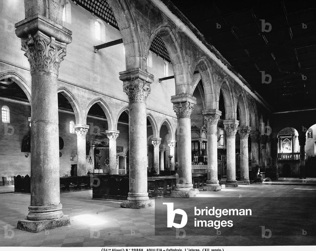 Interior of the cathedral of Aquileia.