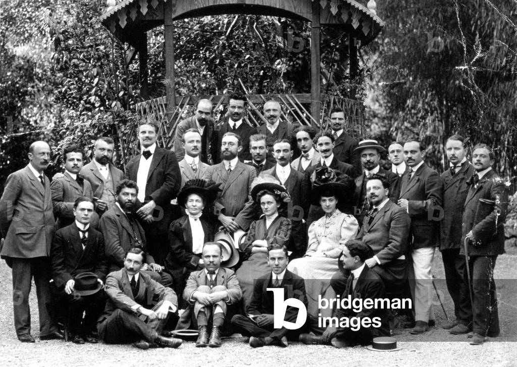 Leaders Gather for Italian Socialist Party Convention, 1908 (b/w photo)