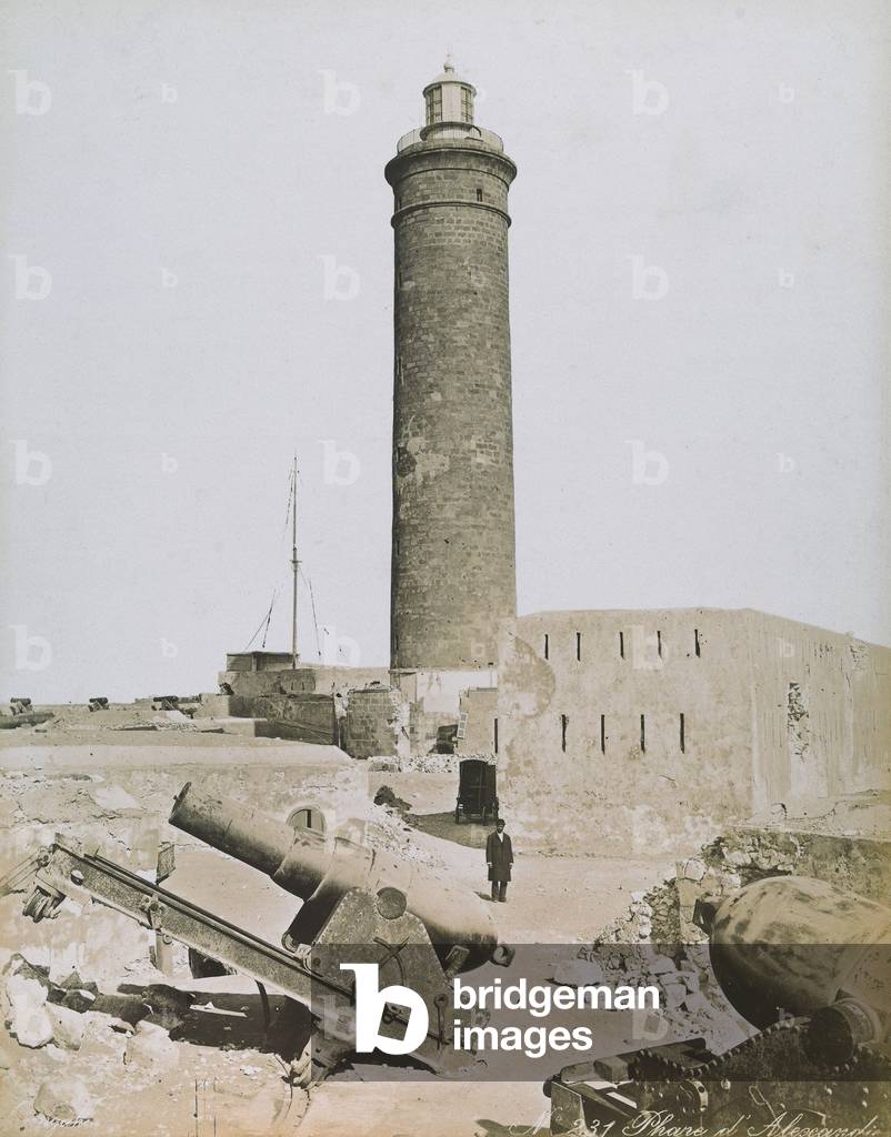 Lighthouse and cannons, Alexandria, Egypt after the bombings