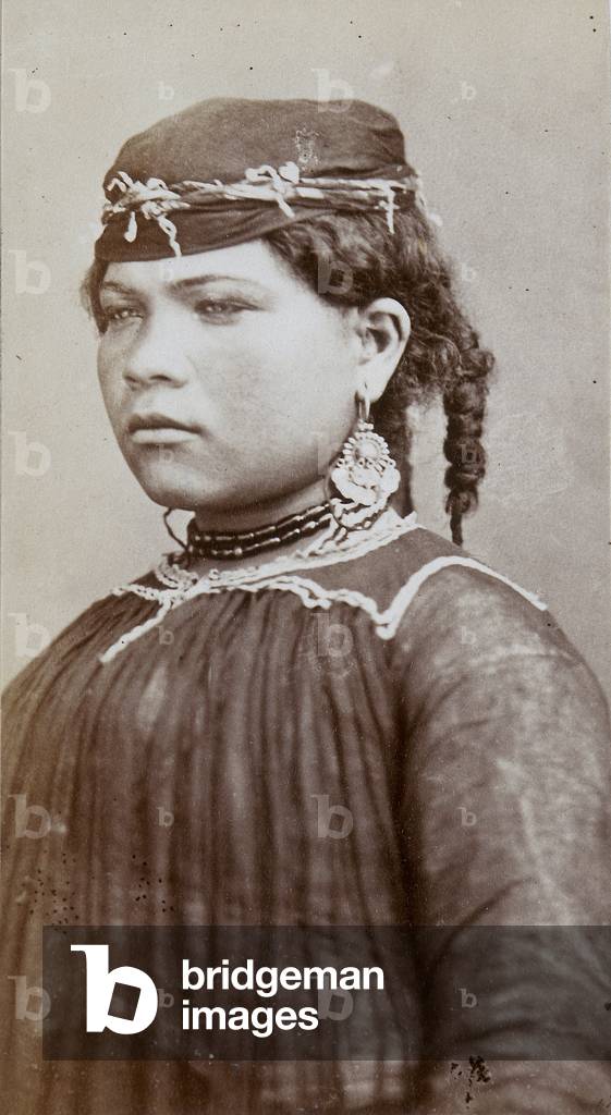 A souvenir of Odoardo Beccari's journeys: portrait of a young Egyptian woman, 1875 (print on double-weight paper)