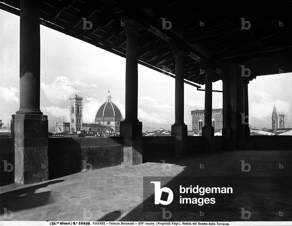 Panoramic view of Florence from the terrace of the Palazzo Davanzati