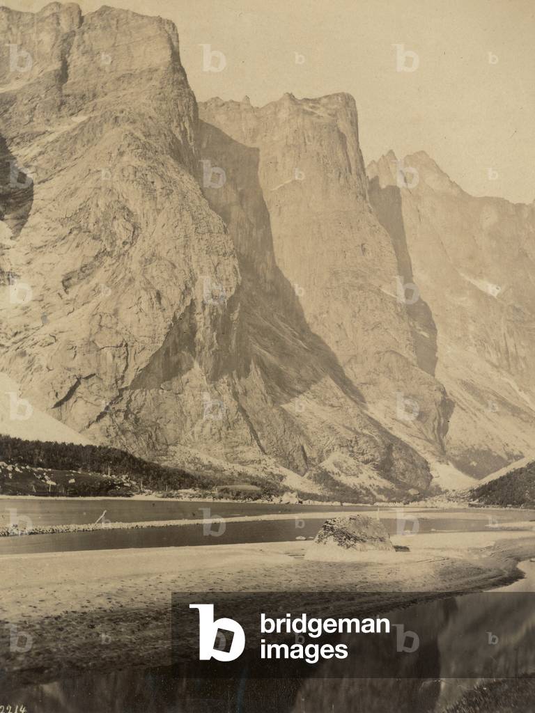 Fjord and mountain landscape of Eastern Norway between Oslo and Trondheim