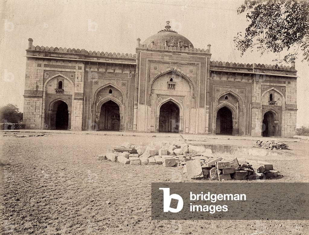 Facade of a Mosque in Delhi, India