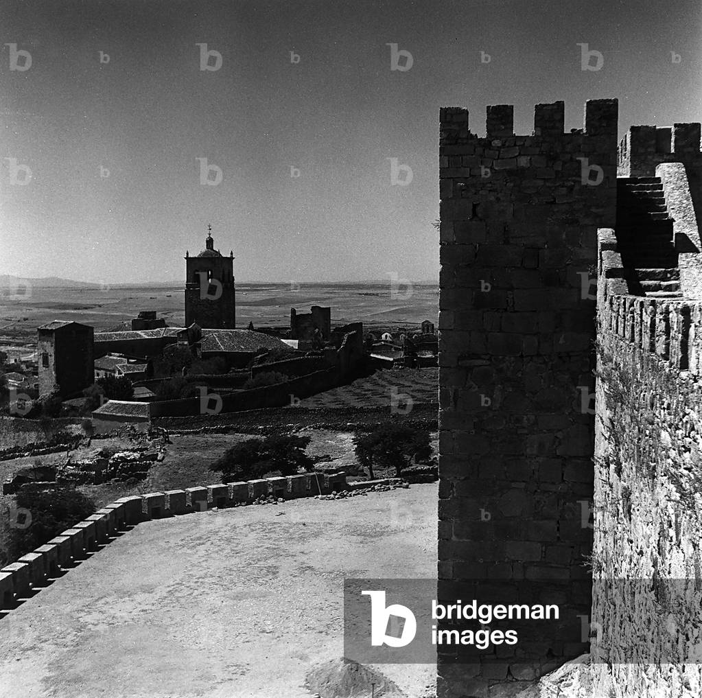 The town of Trujillo, Spain, seen from the Castle