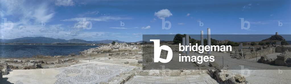 View of the Roman era settlement in Nora, Province of Cagliari
