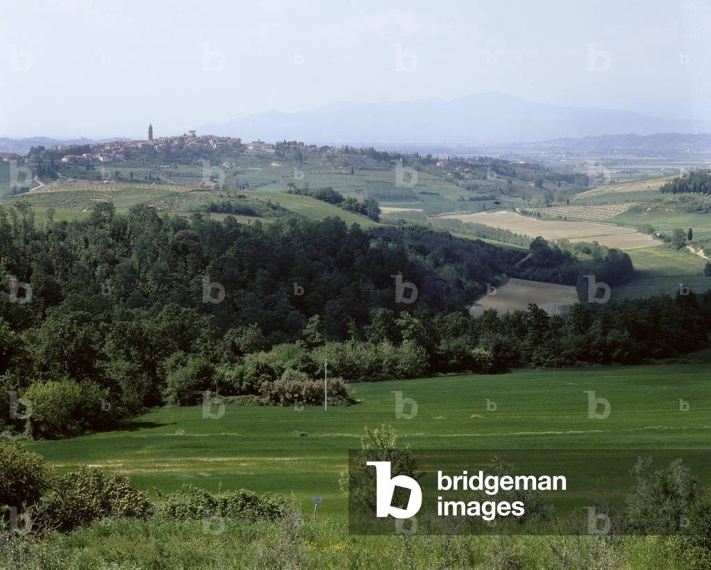 The countryside around Peccioli, on the outskirts of Pontedera