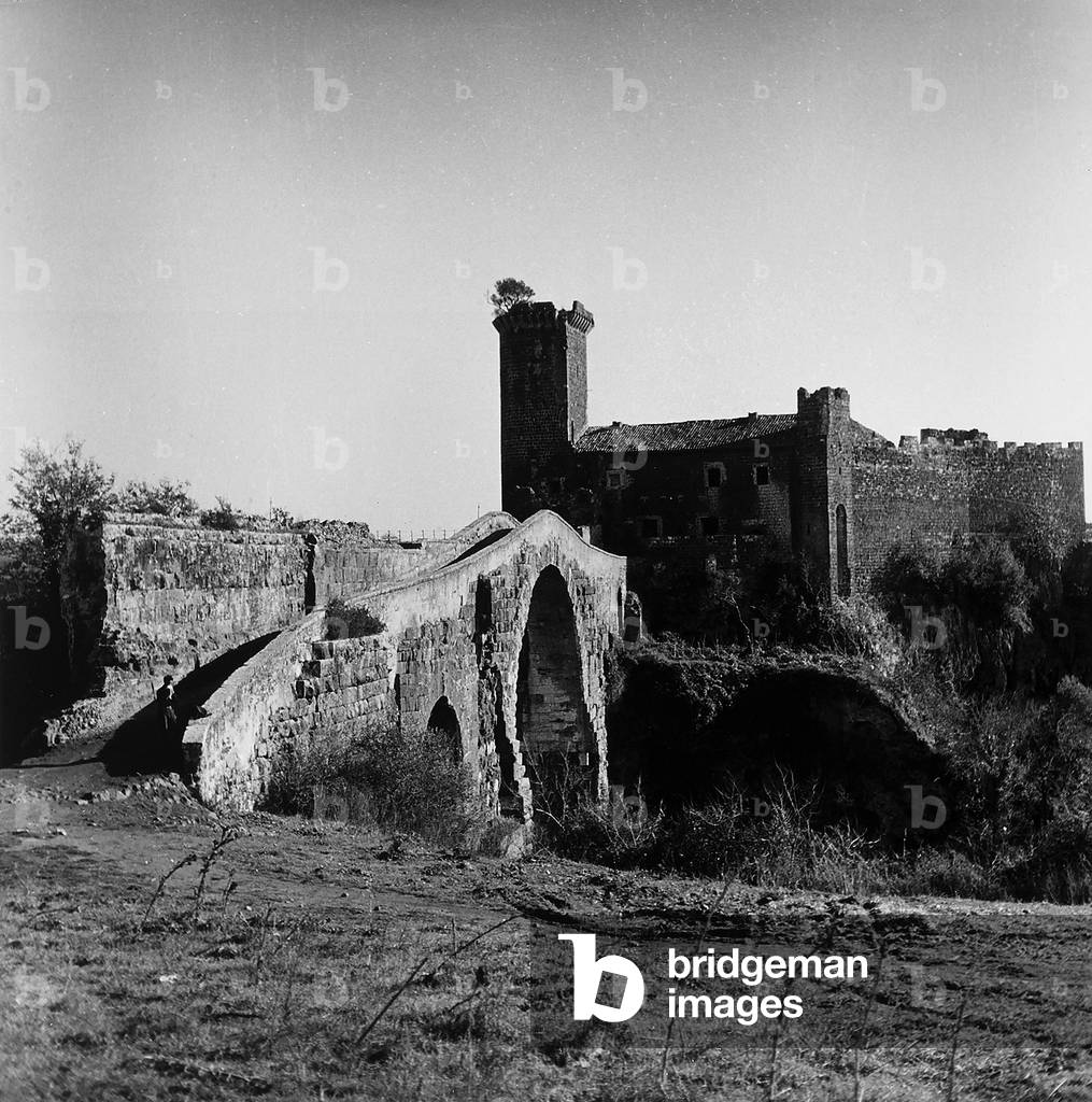 The Abbadia and the old bridge, Vulci, Viterbo