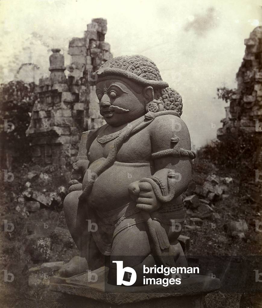 A souvenir of Odoardo Beccari's journeys: sculpture depicting the devil, in Java, Indonesia