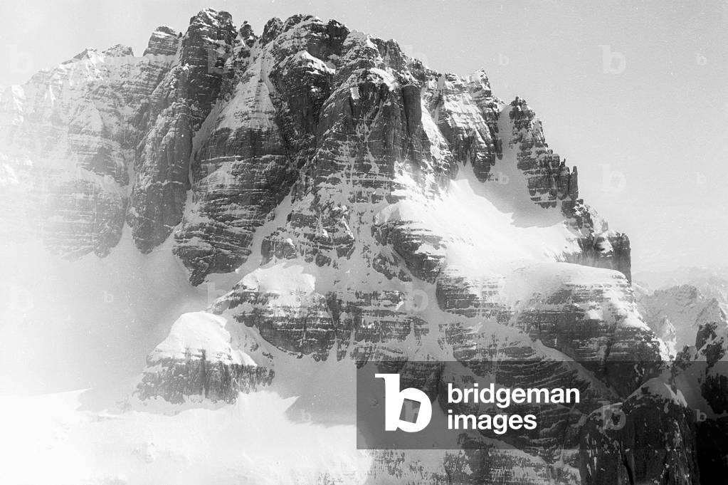 Snowy mountain landscape, Cortina d'Ampezzo