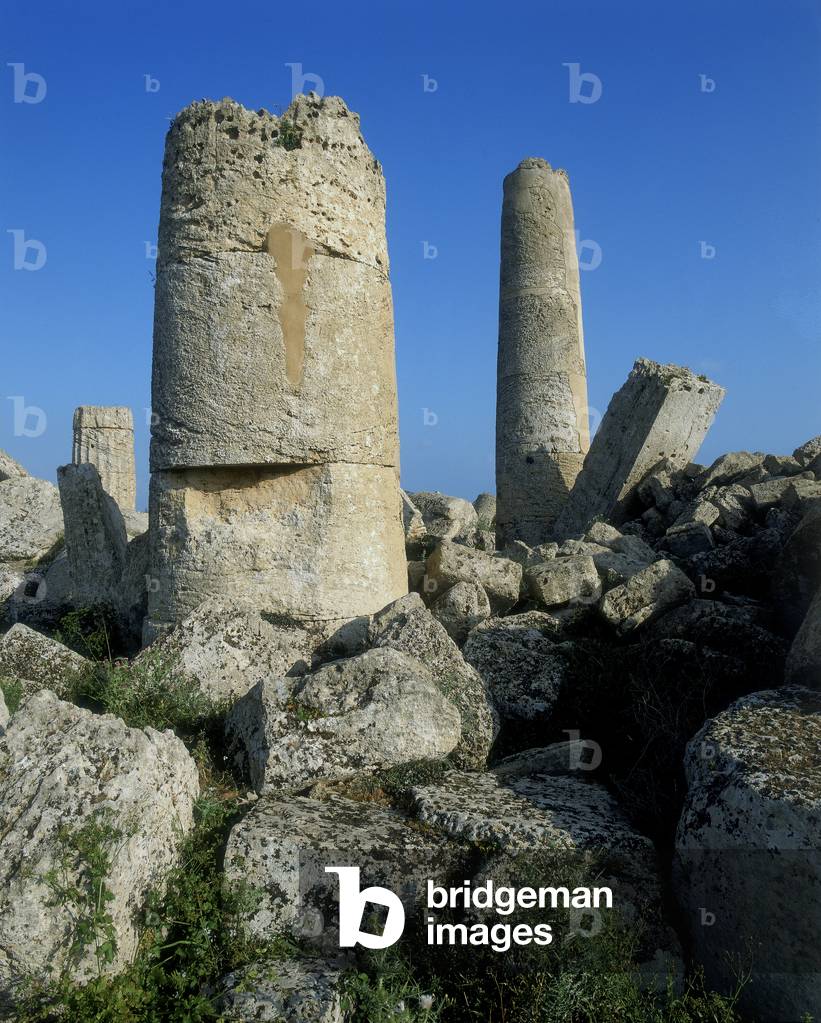Ruins of the archeological complex of Selinunte