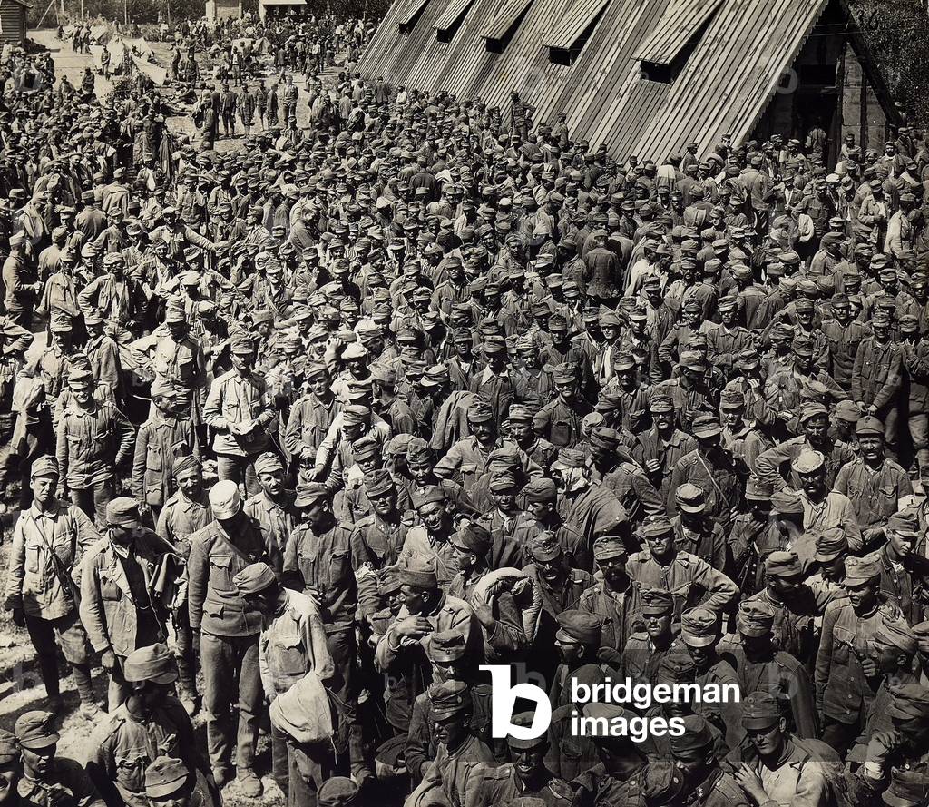 Austrian prisoners (b/w photo)