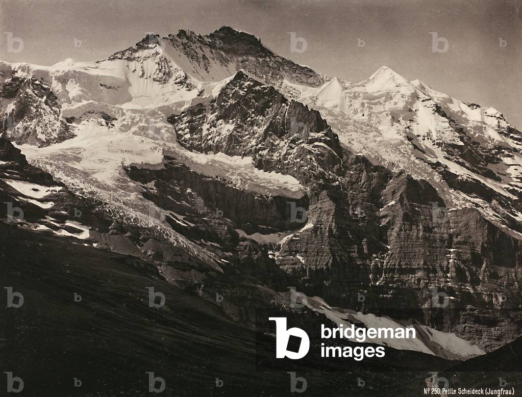 View of the Jungfrau in the Bernese Alps